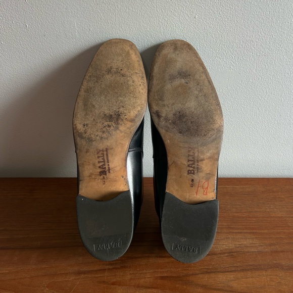 BALLY Black Leather Rally Boot-Shoe - Picture 6 of 12